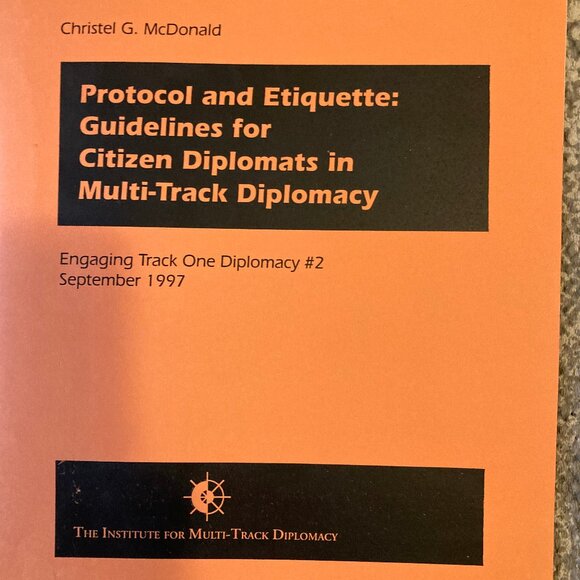 5 Pack Set of Institute for Multi-Track Diplomacy Published Educational Papers - Picture 5 of 6